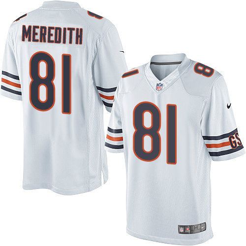 Youth Elite Cameron Meredith Nike Jersey White Road - #81 NFL Chicago Bears